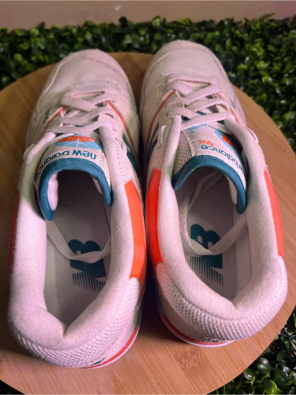 🔥 NEW BALANCE 550 “ SEA SALT VERDIGIS “ ATHLETIC SNEAKERS WMNS SZ 9 MENS SZ 7.5 - Picture 8 of 9